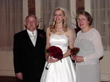Stephanie with her parents